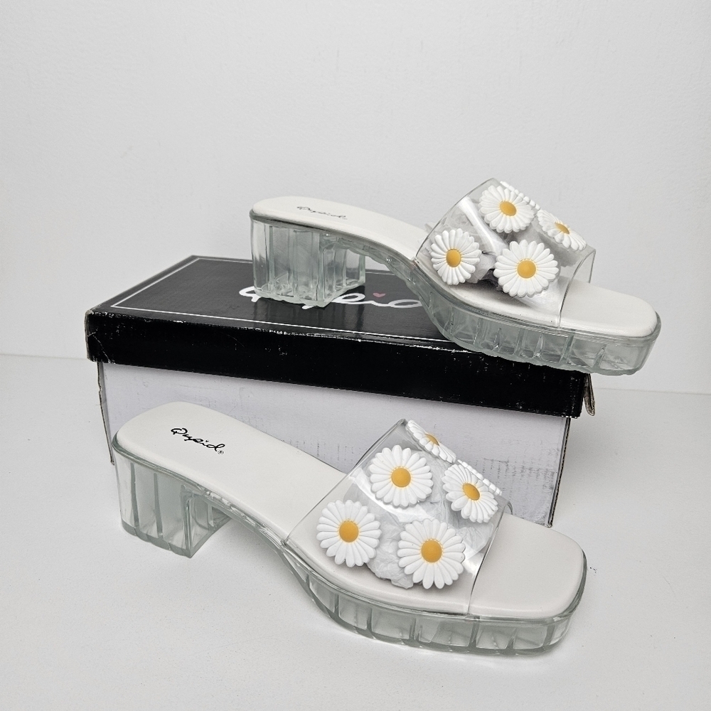 Daisies For Days Platform Mules Daisies Shoes - Picture 5 of 9